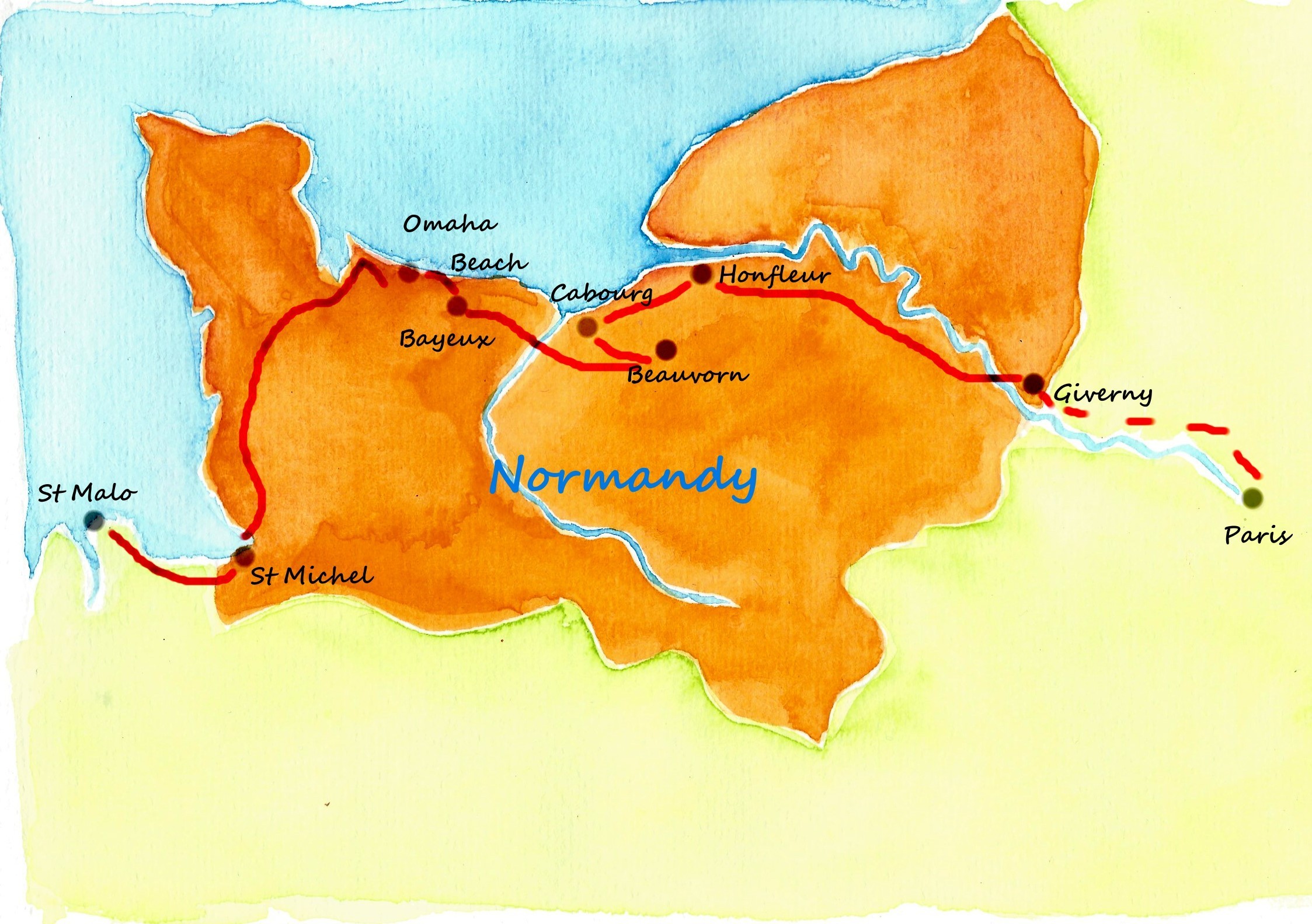 Normandy Walking Tour
