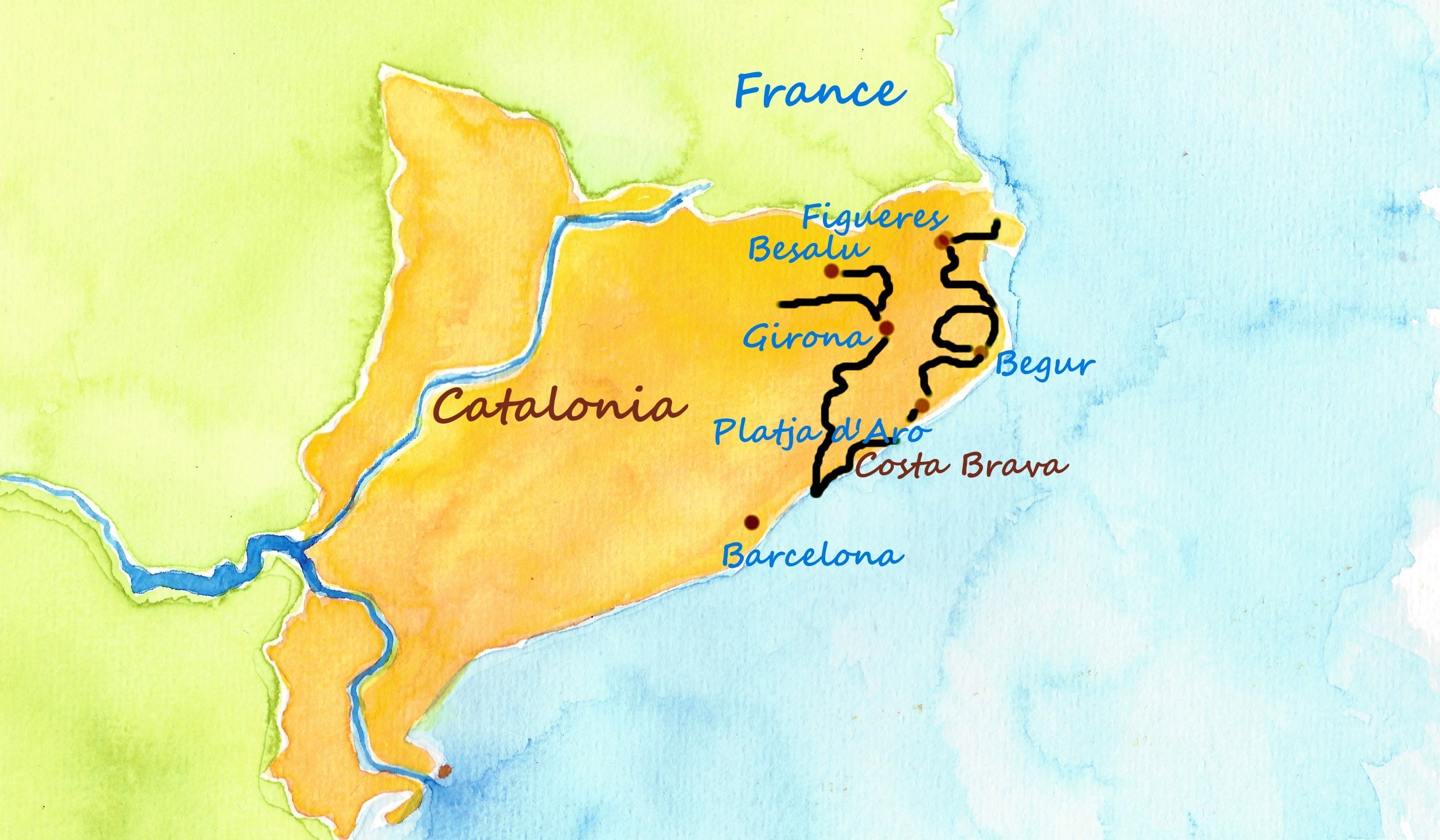 Catalonia Spain Biking Tour