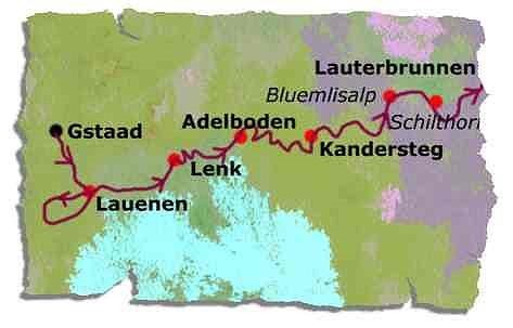 Gstaad to Interlaken Swiss Hiking Tour